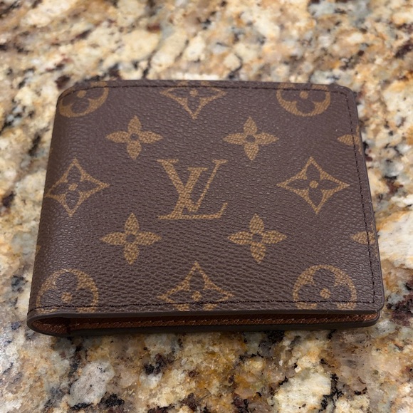 Tan and Brown Monogram Wallet - Picture 3 of 6